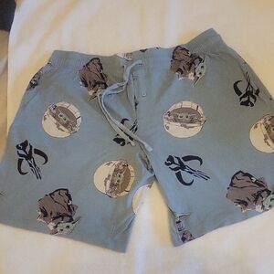 Star Wars Women's Shorts - Blue with Character Print